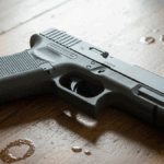 pistola sobre mesa