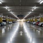 foto de estacionamento interno de shopping